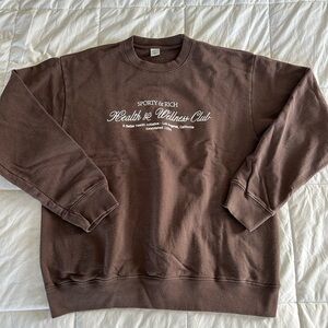 Sporty & Rich Brown Sweatshirt